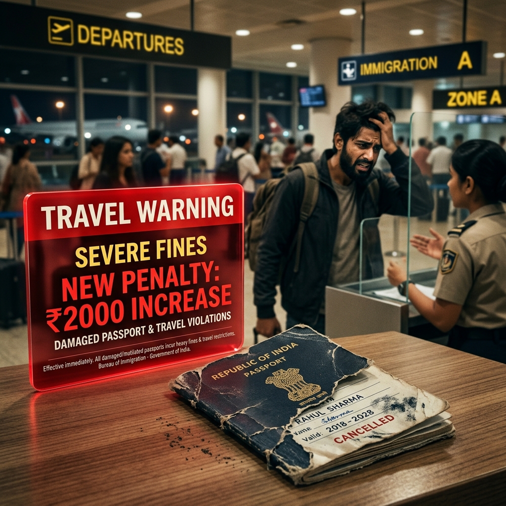 BIG UPDATE 🚨 Passport Getting Costlier in India – Up to ₹2000 Increase for Special Categories