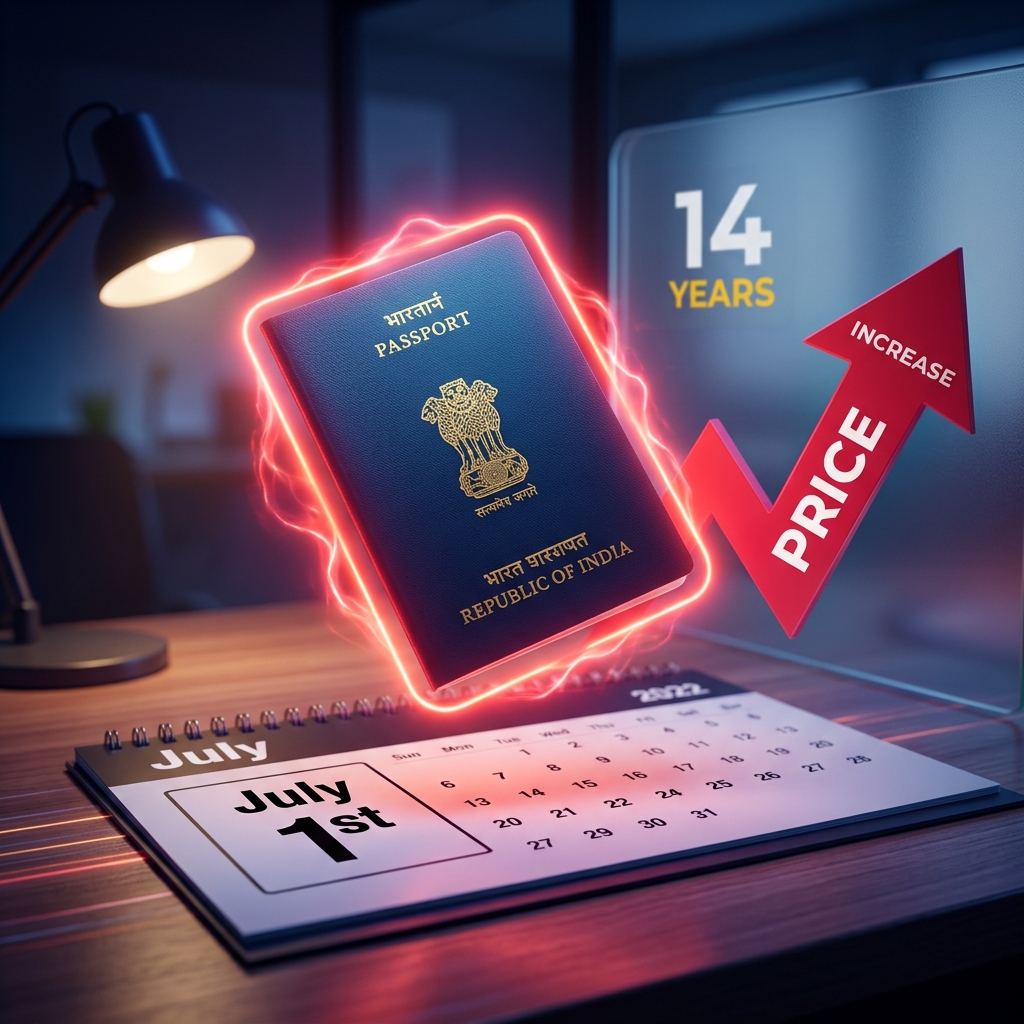 BIG UPDATE 🚨 Big Shock! Passport Fees Increased After 14 Years – New Prices From July 1